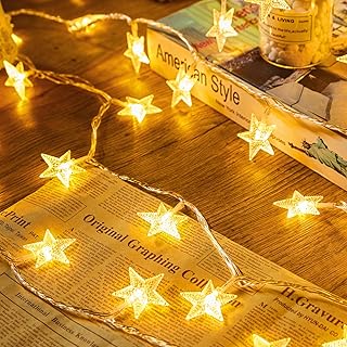 Minetom Star String Lights 17 ft 50 LED Waterproof
