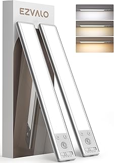 Rechargeable Under Cabinet Lighting, 3 Colors, 2 Pack