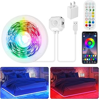 Motion Activated LED Strip, 9.8ft RGB with App Control