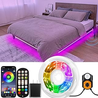 Motion Sensor LED Light Strip, 19.68ft, RGB with Music Sync
