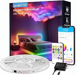 Smart IC LED Strip Lights, 16.4ft, App Control