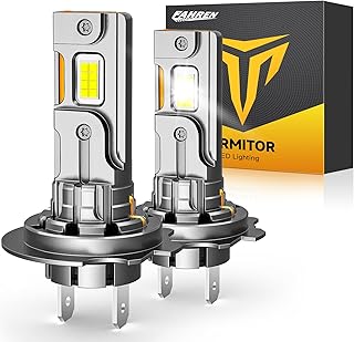Upgraded H7/H7LL Bulbs, 60,000LM, 6500K White, Pack of 2