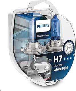 PHILIPS Diamond Vision H7 Halogen Bulbs, Pair