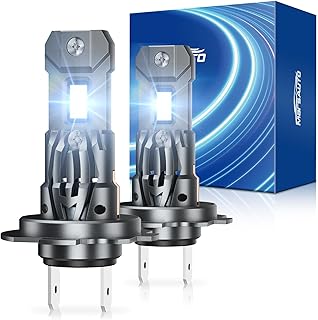 Marsauto H7 Light Bulbs, 30,000LM, 6000K, Pack of 2