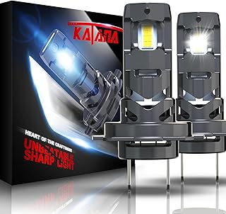 Katana H7 Light Bulbs, 6500K White, Pack of 2