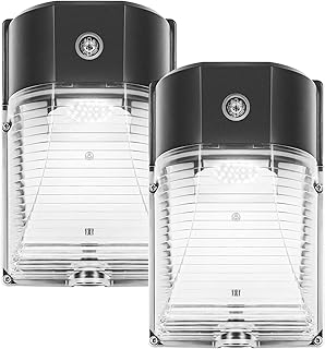 CINOTON 26W LED Wall Pack Light, Dusk to Dawn, 3000LM, 5000K, 2 Pack