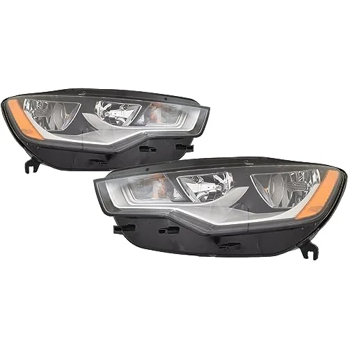 HEADLIGHTSDEPOT Audi A6/S6 Halogen Headlight Set 12-18