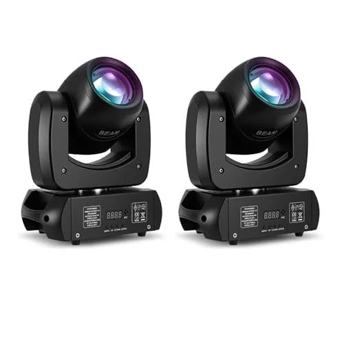 MINGJIE 120W Moving Head Beam Light DMX512 2-Pack