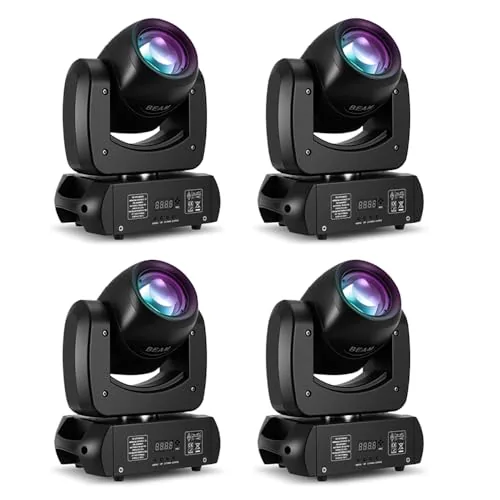 MINGJIE 120W Moving Head Beam Light DMX512 4-Pack