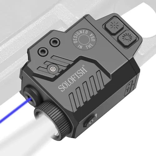 Solofish 800LM Pistol Light Blue Laser USB Rechargeable