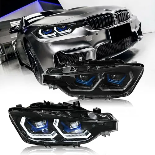 COOLCMP BMW F30 F31 LED Headlights with Animation DRL
