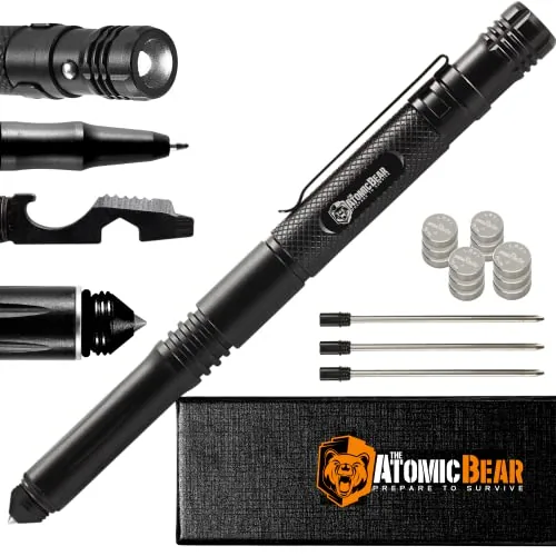 Atomic Bear MTP-6 Tactical Pen with Flashlight