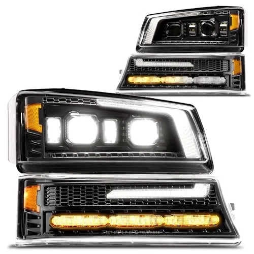 TRUE MODS Full LED Headlight Assembly 2003-2006 Silverado