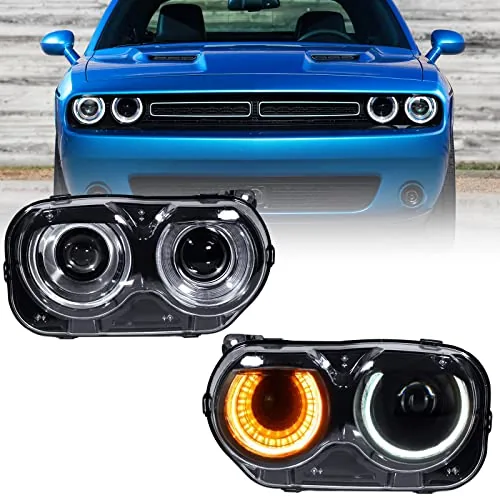 FIONE Dodge Challenger 2015-2021 Halogen Headlight Pair