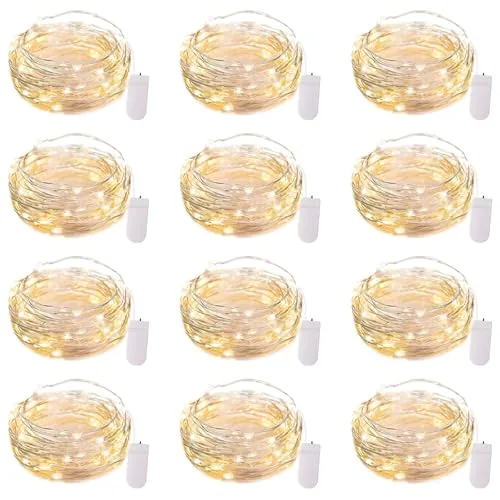 Brightown 12-Pack 7ft Battery Fairy Lights 20 LED