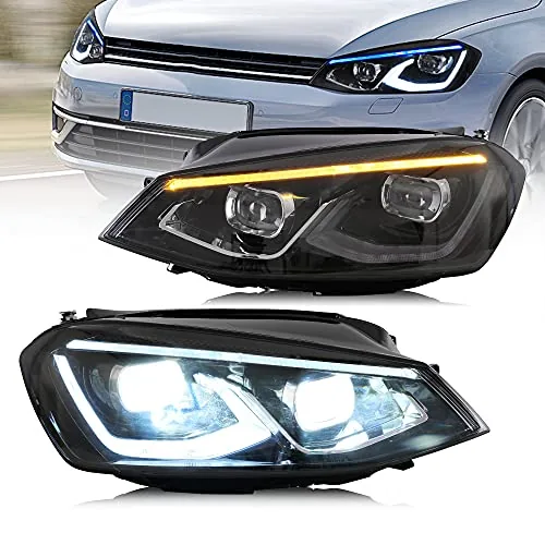 VLAND Golf 7 MK7 LED Headlights with Dynamic Animation