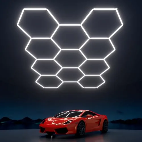 Litezone 322W Hexagon Garage LED Light System