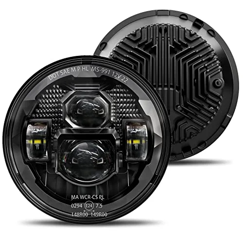 HWSTAR 7-Inch LED Headlights DOT-Approved for Jeep JK TJ