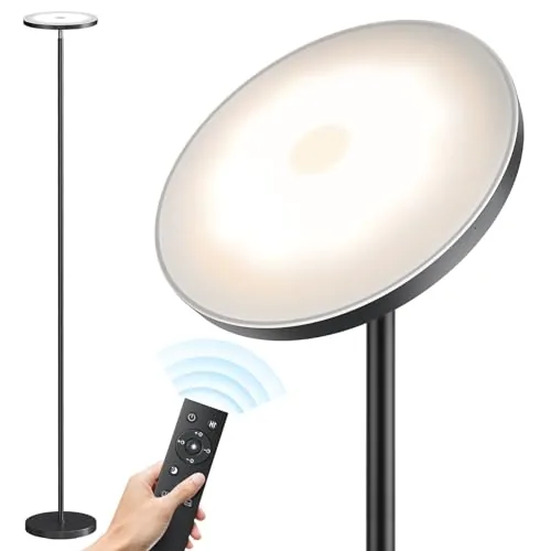 SUNMORY LED Floor Lamp with Remote, 32W Dimmable