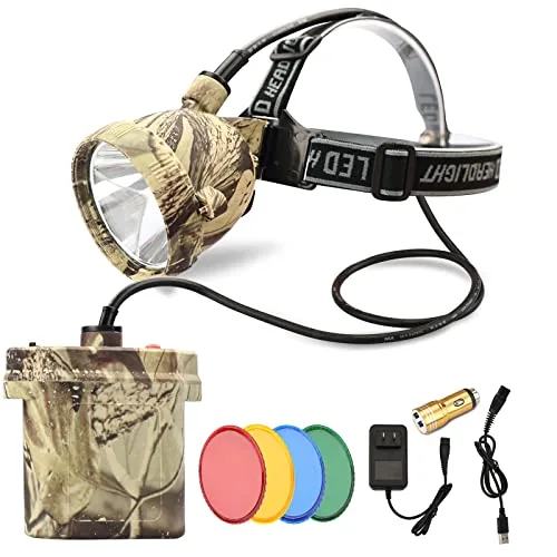 DUMPMAN Camo Hunting Headlamp 4-Color 220yd Range