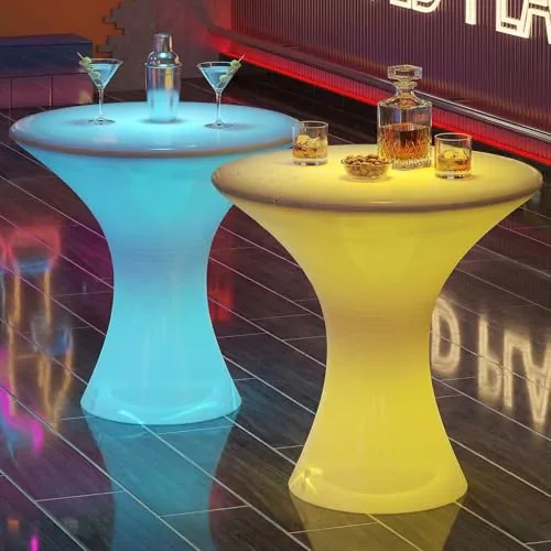 Mjkone 23in RGB LED Bar Table Rechargeable 16-Color