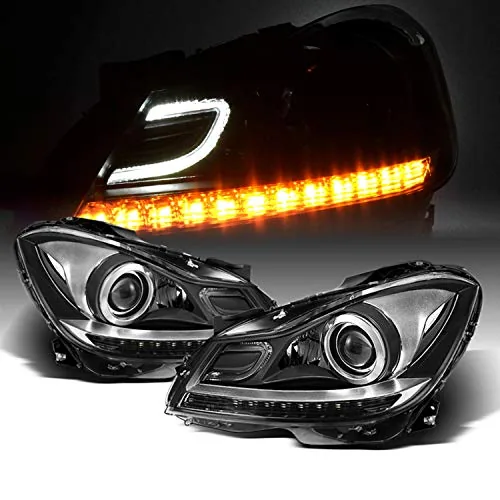 AKKON Mercedes W204 C-Class Projector LED DRL Headlights