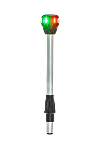 attwood NV6LC2-10-7 Bi-Color LED Nav Pole Light 10in