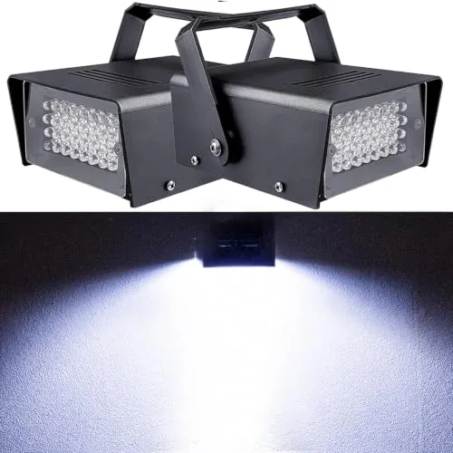 MAD OWL 2-Pack Mini Strobe Light 32 LED White
