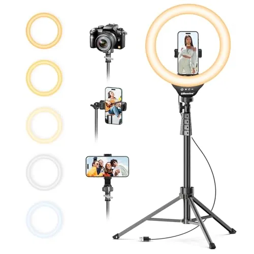 UBeesize 12" Ring Light with 62" Tripod Stand